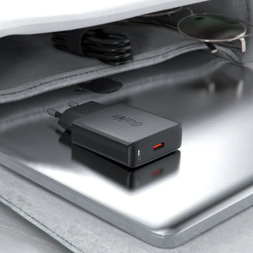 Acefast A65 PD 20W GaN USB-C Ultra Slim Wall Charger - Black - Cell phone USB charger<<<HurtelXML