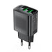 Acefast A86 mains charger 2x USB-A 12W - black - Cell phone USB charger<<<HurtelXML