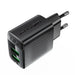 Acefast A86 mains charger 2x USB-A 12W - black - Cell phone USB charger<<<HurtelXML