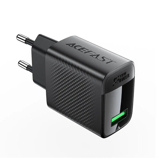 Acefast A90 Charger GaN USB-A QC 18W - Black - Cell phone USB charger<<<HurtelXML