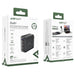 Acefast A96 PD100W GaN Charger (3 x USB-C + 1x USB-A) with US Plug - Black - Cell phone USB charger<<<HurtelXML