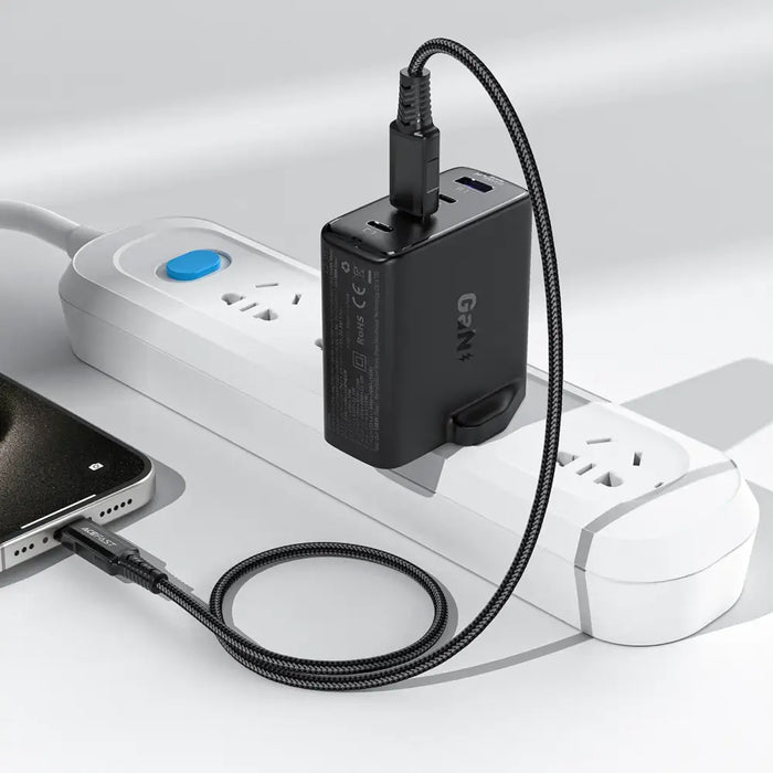 Acefast A97 PD100W GaN Wall Charger (3 x USB-C + USB-A) with UK Plug - Black - Cell phone USB charger<<<HurtelXML