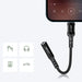Acefast audio cable MFI Lightning - 3.5mm mini jack (female) 18cm AUX black (C1-05 black) - Audio adapters<<<HurtelXML
