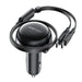 Acefast B13 car charger 53W USB-A / 2 USB-C retractable cables - black - Cell phone USB charger<<<HurtelXML