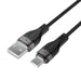 Acefast C11-04 USB-A - USB-C 3A Cable 1.2m Magnetic Braid - Black - Cell phone cables<<<HurtelXML