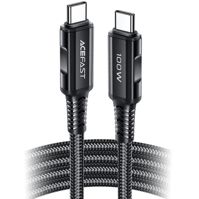 Acefast C4-03 Black USB-C - USB-C PD QC cable 100W 5A 480Mb/s 2m - black - Cell phone cables<<<HurtelXML