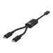 Acefast C5 USB-C - USB-C / USB-C 2in1 100W 480Mb/s cable - black - Cell phone cables<<<HurtelXML