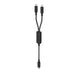 Acefast C5 USB-C - USB-C / USB-C 2in1 100W 480Mb/s cable - black - Cell phone cables<<<HurtelXML