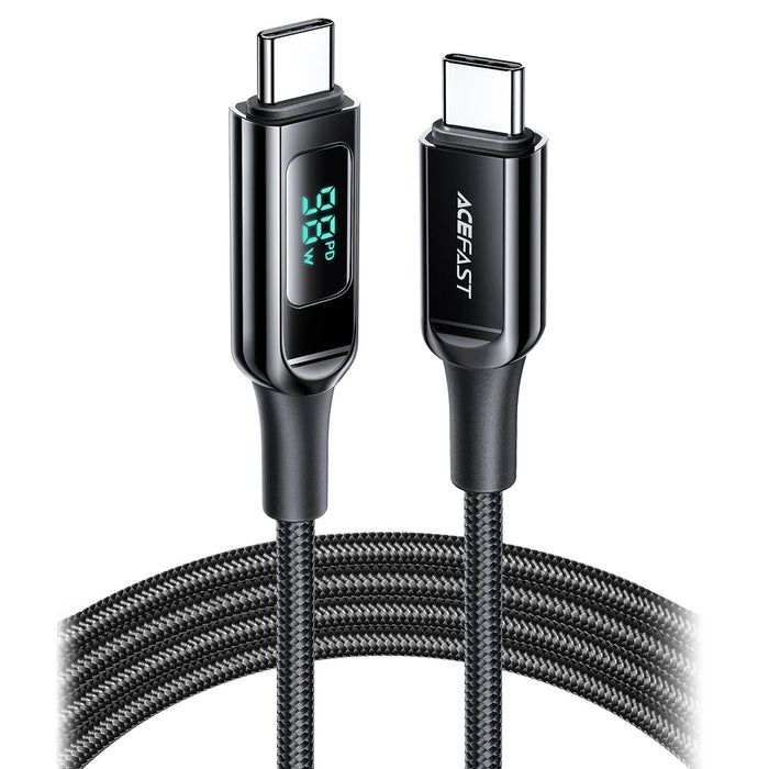 Acefast C6-03 Black USB-C - USB-C PD QC cable 100W 5A 480Mb/s 2m - black - Cell phone cables<<<HurtelXML