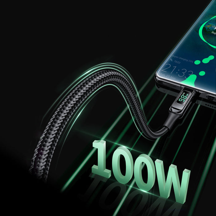 Acefast C6-03 Black USB-C - USB-C PD QC cable 100W 5A 480Mb/s 2m - black - Cell phone cables<<<HurtelXML