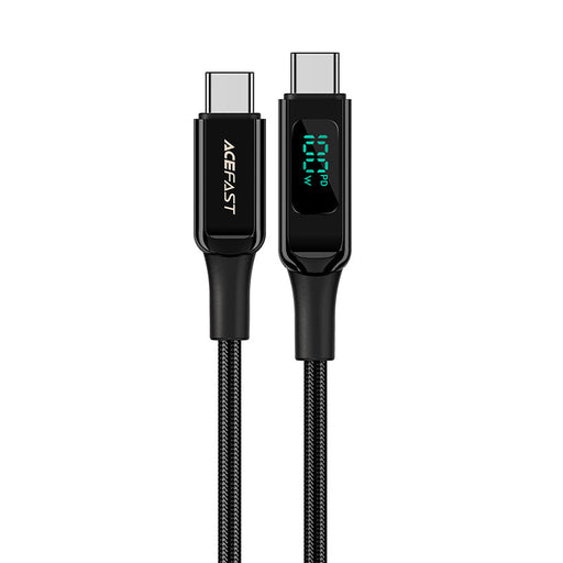 Acefast C6-03 Black USB-C - USB-C PD QC cable 100W 5A 480Mb/s 2m - black - Cell phone cables<<<HurtelXML