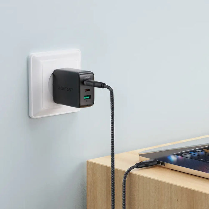 Acefast C8-03 USB-C / USB-C 60W 3A cable - black - Cell phone cables<<<HurtelXML