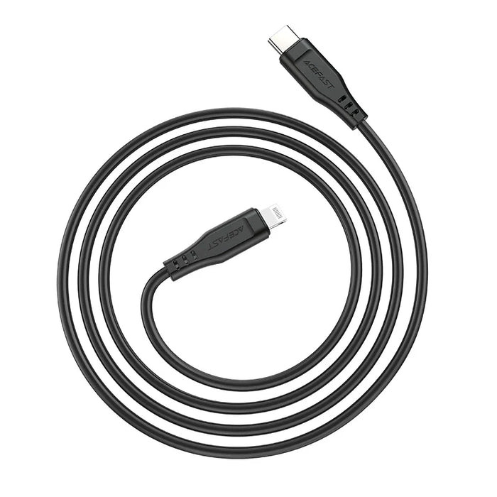 Acefast cable MFI USB Type C - Lightning 1.2m 30W 3A black (C3-01 black) - Cell phone cables<<<HurtelXML