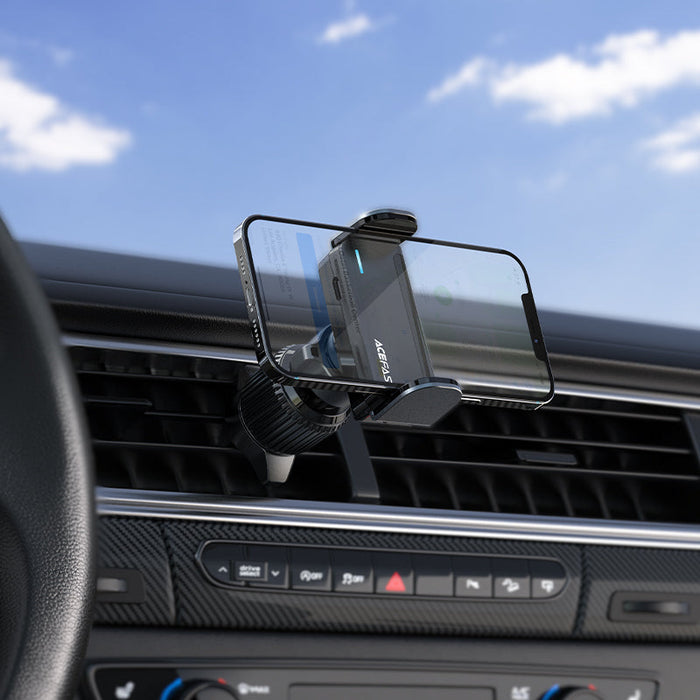 Acefast car automatic phone holder on the ventilation grille black (D9 black) - Cell phone holders<<<HurtelXML