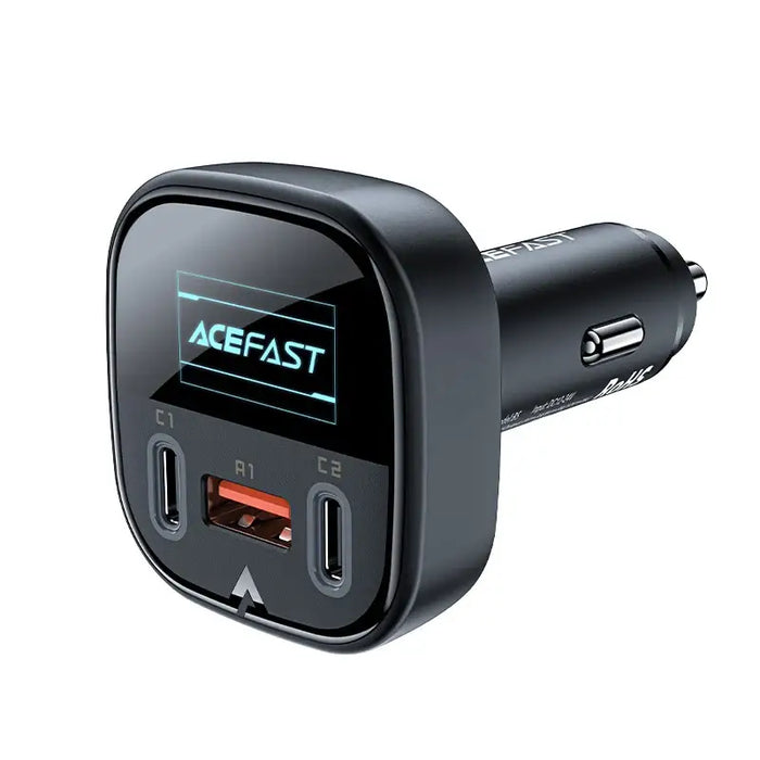 Acefast car charger 101W 2x USB Type C / USB PPS Power Delivery Quick Charge 4.0 AFC FCP black (B5) - Cell phone USB