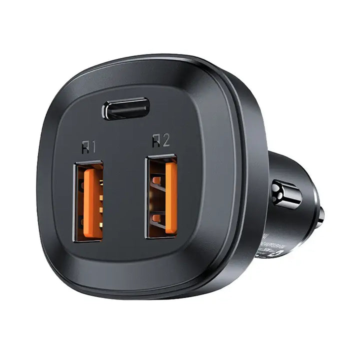Acefast car charger 66W 2x USB / USB Type C PPS Power Delivery Quick Charge 4.0 AFC FCP SCP black (B9) - Cell phone USB