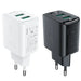 Acefast charger 2x USB 18W QC 3.0 AFC FCP black (A33 black) - Cell phone USB charger<<<HurtelXML