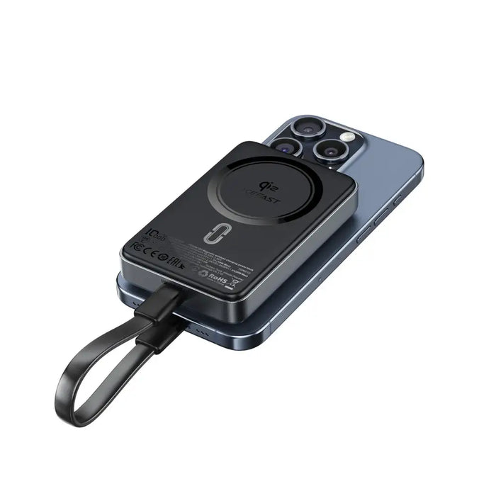 Acefast M11-10000 30W Qi2 Magnetic Power Bank with MagSafe - Black - Powerbanks<<<HurtelXML