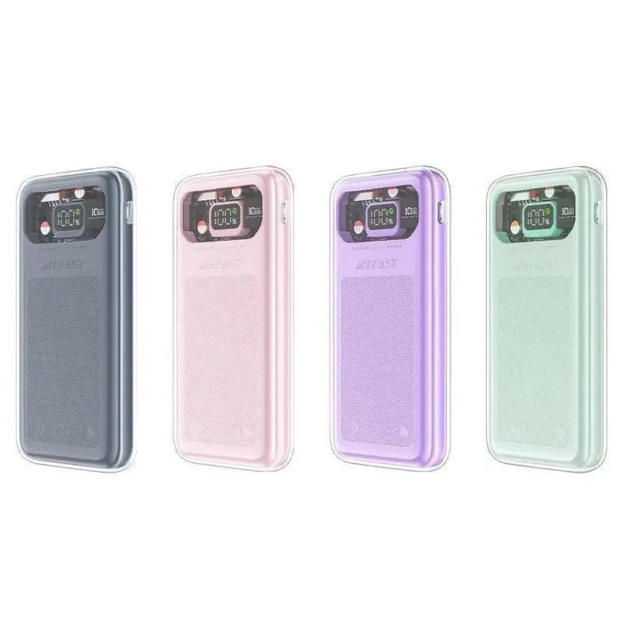 Acefast powerbank 10000mAh Sparkling Series fast charging 30W green (M1) - Powerbanks<<<HurtelXML