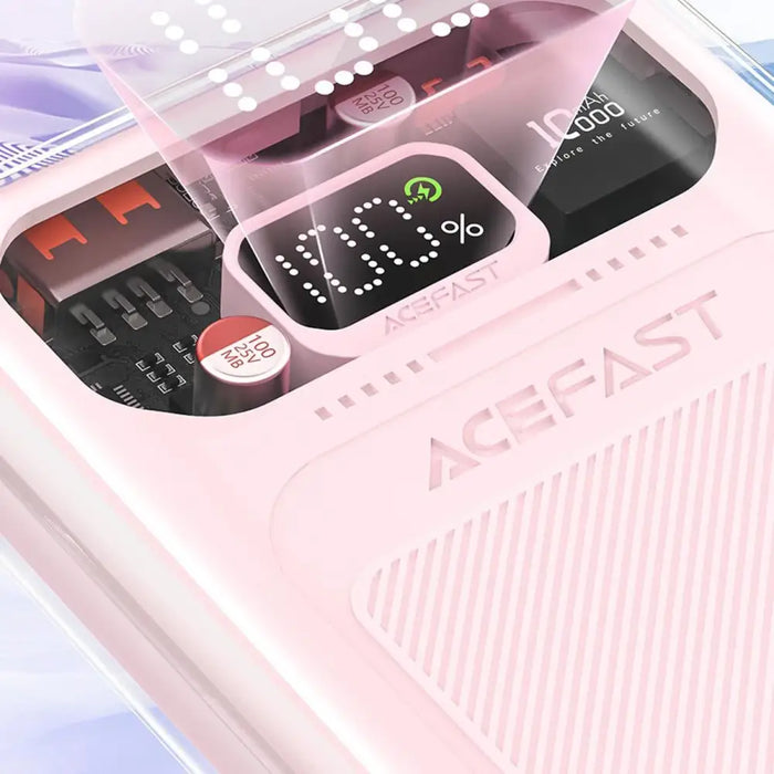 Acefast powerbank 10000mAh Sparkling Series fast charging 30W pink (M1) - Powerbanks<<<HurtelXML