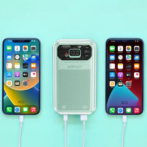 Acefast powerbank 20000mAh Sparkling Series fast charging 30W green (M2) - Powerbanks<<<HurtelXML