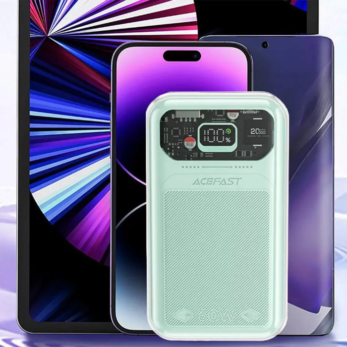 Acefast powerbank 20000mAh Sparkling Series fast charging 30W green (M2) - Powerbanks<<<HurtelXML
