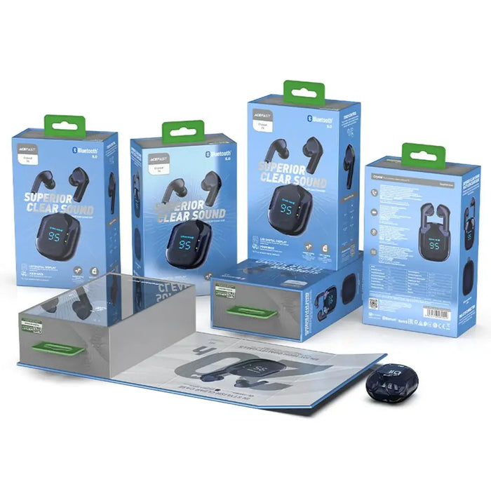 Acefast T6 TWS Bluetooth In-Ear Wireless Headphones - Blue - Headphones and speakers<<<HurtelXML