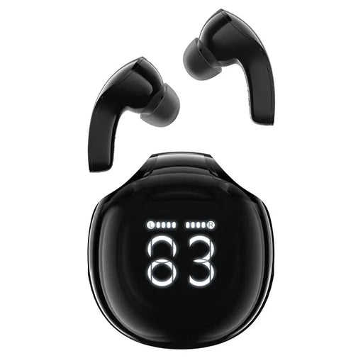 Acefast T9 Bluetooth 5.3 in-ear wireless headphones with display - black - Headphones and speakers<<<HurtelXML