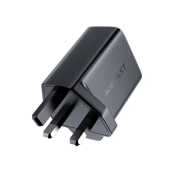 Acefast wall charger (UK plug) USB Type C / USB 32W PPS PD QC 3.0 AFC FCP black (A8 black) - Cell phone USB