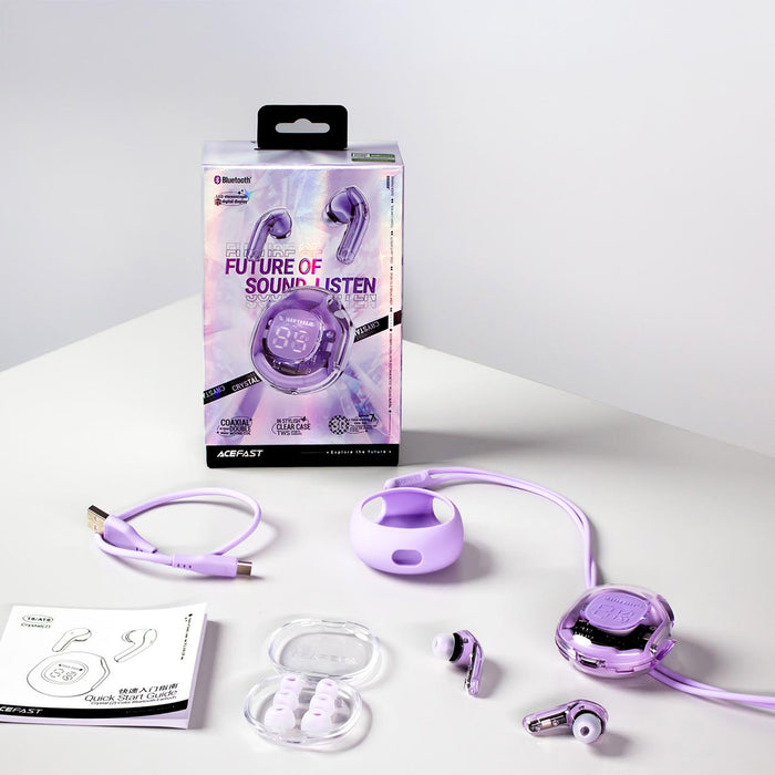 Acefast T8 TWS Bluetooth Wireless Headphones - Pink