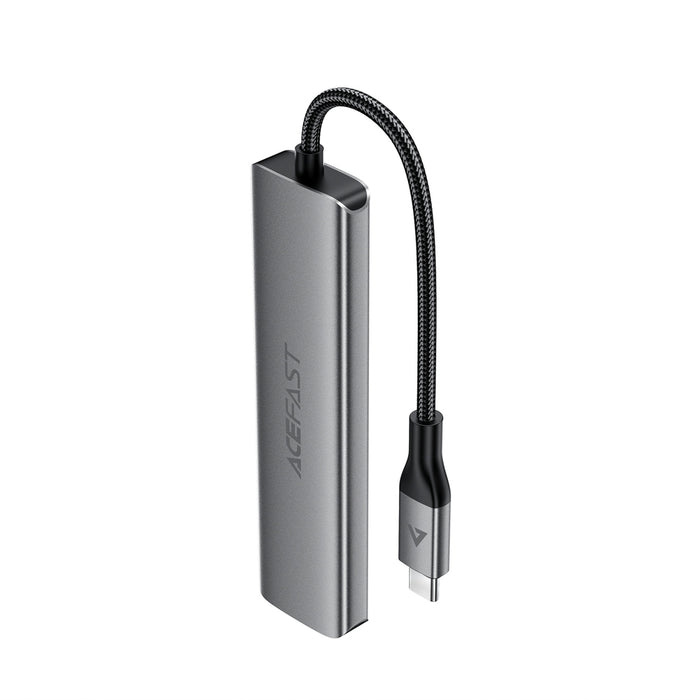 Acefast J18 USB Hub USB-C 6-in-1 HDMI 4K 60Hz PD90W Docking Station - Gray