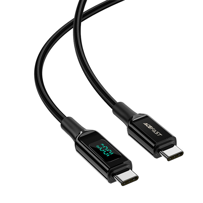 Acefast C6-03 Black USB-C - USB-C PD QC cable 100W 5A 480Mb/s 2m - black