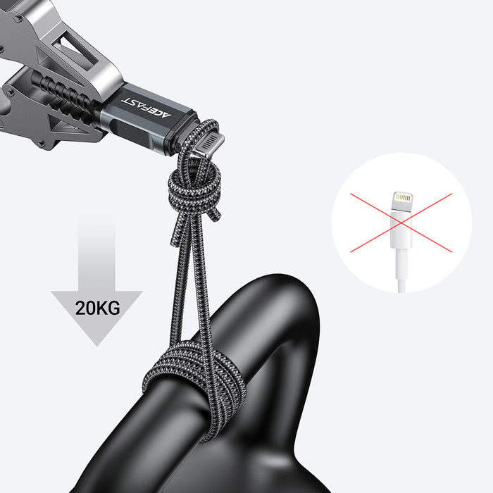 Acefast cable MFI USB - Lightning 1.2m, 2.4A black (C1-02 black)