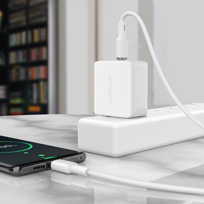 Acefast C2-03-CC USB-C - USB-C PD QC cable 60W 3A 480Mb/s 1.2m - white