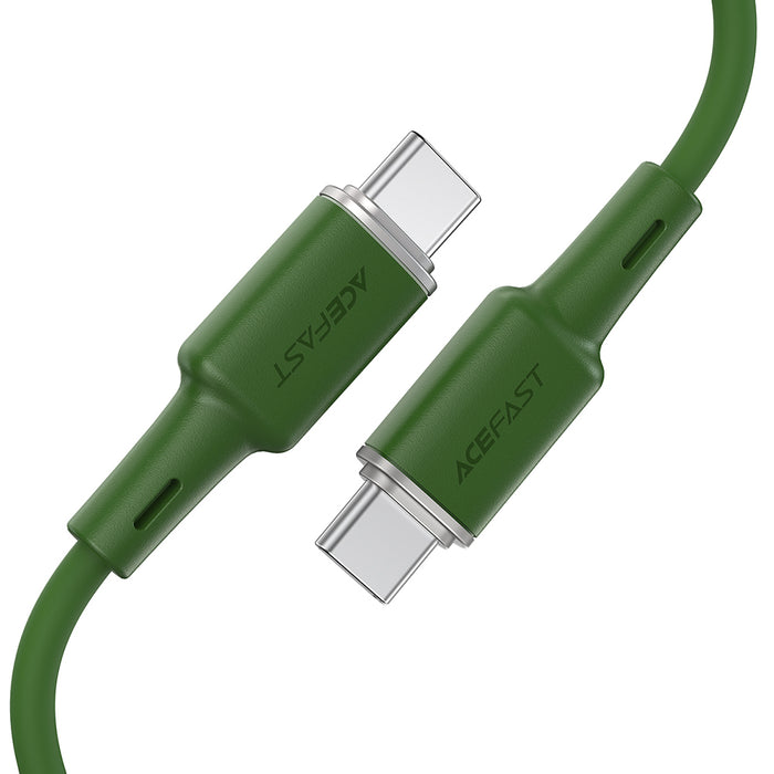 Acefast C2-03-CC USB-C - USB-C PD QC cable 60W 3A 480Mb/s 1.2m - green