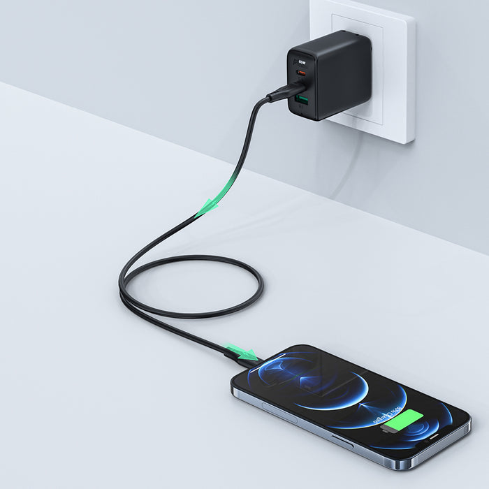 Acefast C3-01 Lightning - USB-C PD cable 30W 3A 480Mb/s 1.2m - white