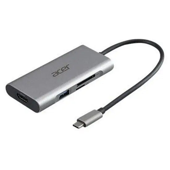 Acer 7in1 Type C dongle: 1 x HDMI 3 x USB3.2 1 x SD/TF 1 x PD Up to 5Gbps Data transmission speed - Accessories<<<ACER