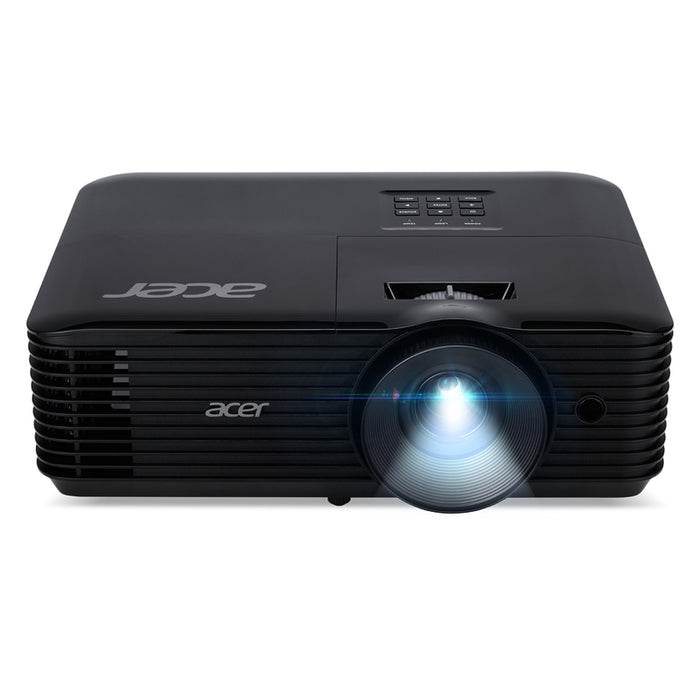 Acer Projector X119H, DLP, SVGA (800x600), 4800 ANSI Lumens, 20 000:1, 1.1x, 3D ready, HDMI 1.4, VGA, DC Out (5V/2A, USB-A), RCA, Audio in, Speaker 3W, Bluelight Shield, Sealed Optical Engine, LumiSense, 2.7kg, 2Y, Black