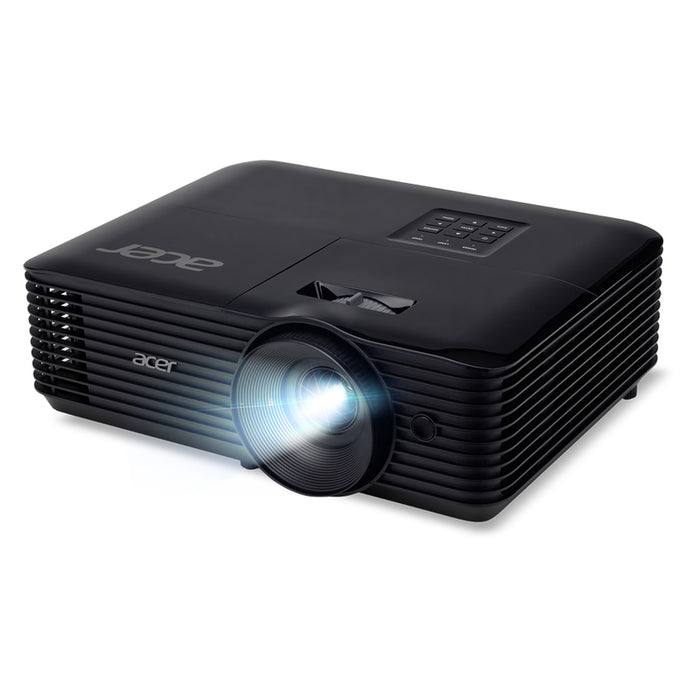 Acer Projector X119H, DLP, SVGA (800x600), 4800 ANSI Lumens, 20 000:1, 1.1x, 3D ready, HDMI 1.4, VGA, DC Out (5V/2A, USB-A), RCA, Audio in, Speaker 3W, Bluelight Shield, Sealed Optical Engine, LumiSense, 2.7kg, 2Y, Black