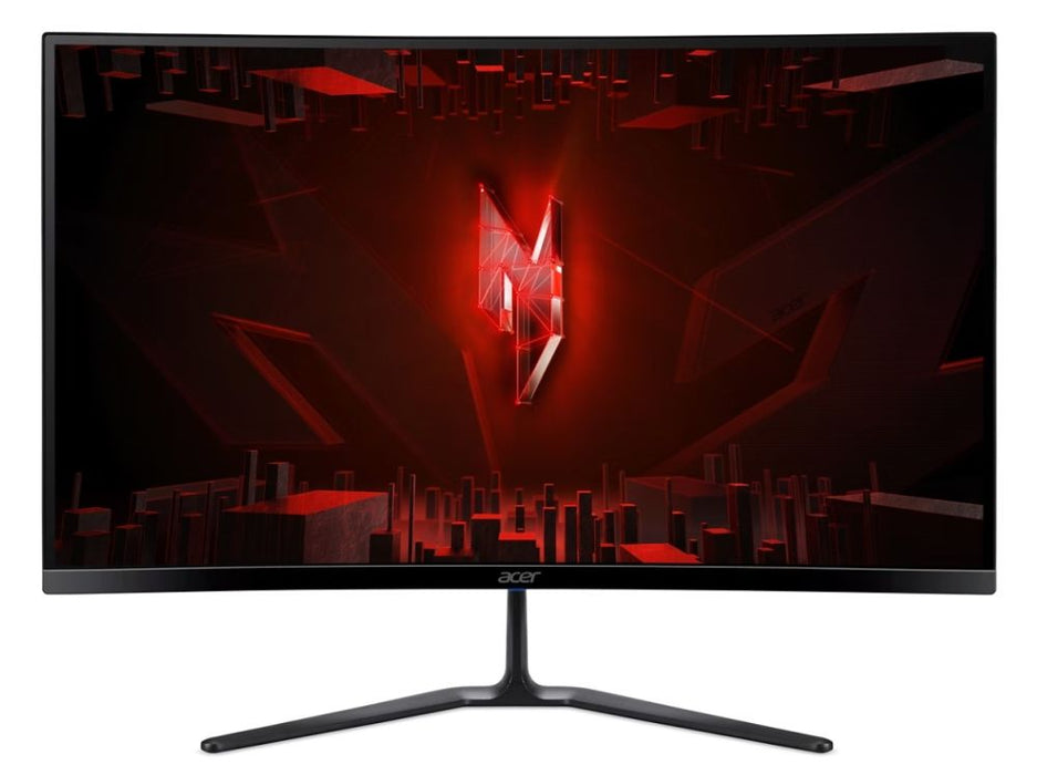 Acer Nitro ED270Zbmiipx, 27'' Curved 1500R FHD (1920x1080), VA, 280Hz, 100M:1, 250nits, 5ms(GTG)/1ms (VRB), HDR10, FreeSync Premium, 2xHDMI, DP, Audio Out, VisionCare, ZeroFrame, Speakers, Energy Class E, Black, 2Y