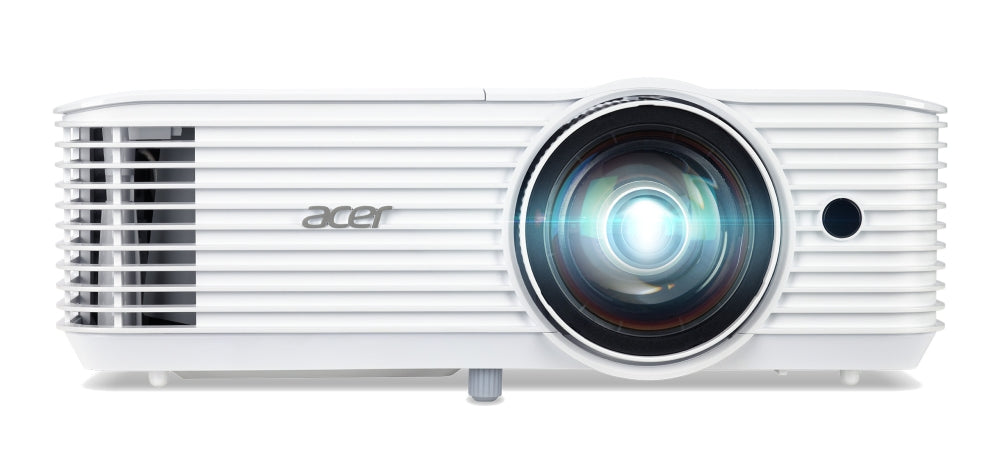 Acer Projector S1386WH, DLP, Short Throw, WXGA (1280x800), 3600 ANSI Lumens, 20 000:1, 1x, 3D ready, HDMI, VGA out, DC Out (5V/1A, USB-A), RCA, Audio in/out, Speaker 16W, Bluelight Shield, Bag, 3.1kg, 3Y, White