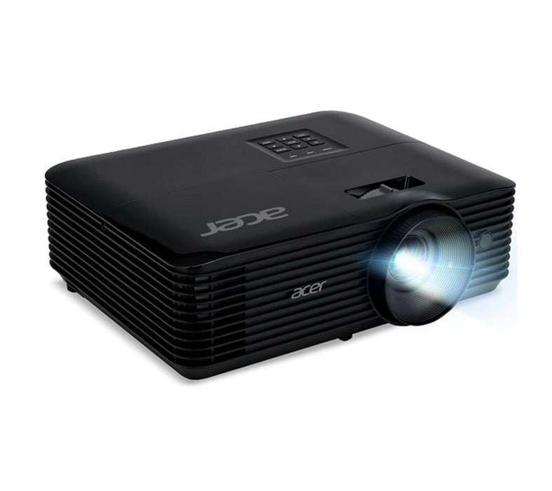 Acer Projector X1128H, DLP, SVGA (800x600), 4800 ANSI Lumens, 20 000:1, 1.1x, 3D ready, 40 degree Auto keystone, ACpower on, HDMI 1.4, VGA, RCA, USB(Type A), Audio in, Speaker 3W, 2.7kg, 2Y, Black