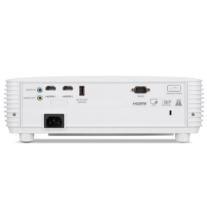 Acer Projector P1557Ki DLP, FHD (1920x1080), 4800 ANSI LUMENS, 10000:1, 2xHDMI 3D, Wireless dongle included, Audio in/out, USB type A (5V/1A), RS-232, Bluelight Shield, LumiSense, Built-in 10W Speaker, 2.9kg, White