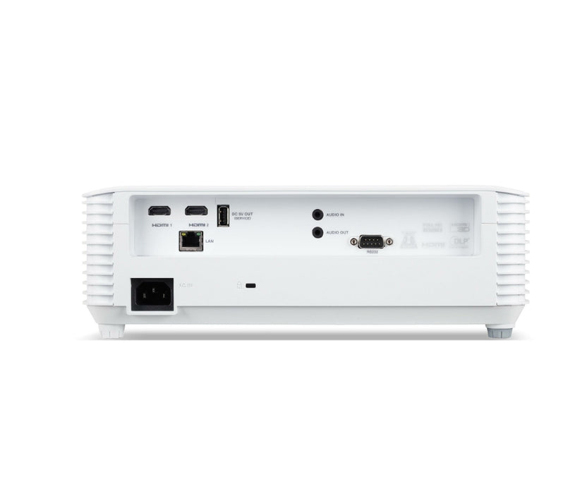 Acer Projector P5550, DLP, FHD (1920x1080), 5200 ANSI Lumens, 15 000:1, 1.3x, RJ45, HDMI 2x1.4, DC Out (5V/1.5A, USB-A), RS232, Speaker 10W, Bluelight Shield, Bag, 2.75kg, 3Y, White