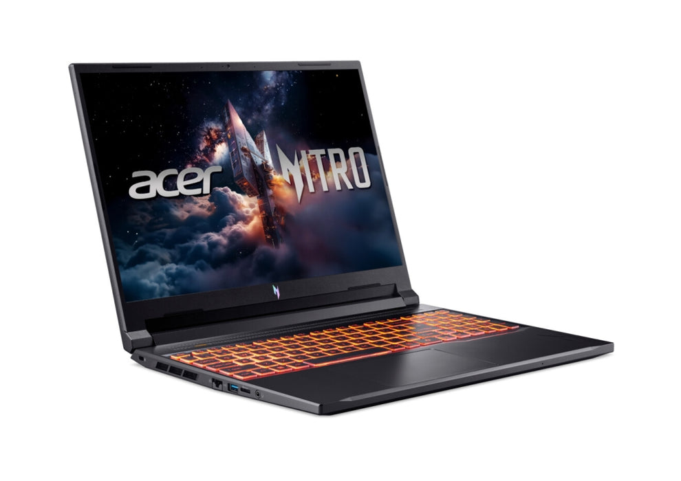Acer Nitro V16, Intel  Core 9 270H(14C/20T, up to 5.80 GHz, 24MB),16" WQXGA (2560X1600) IPS 180Hz, 16GB DDR5, (1 slot free), 1000GB PCIe NVMe SSD, RTX 5070 8GB GDDR7 , WiFi 6, BT.5.2, HD Cam, Micro SD card, KB Backlit, Linux , Shale Black