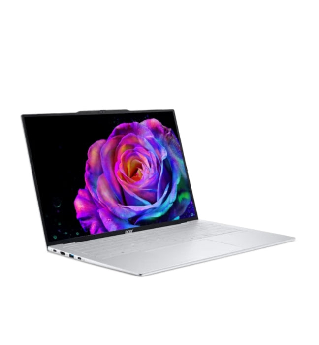 Acer Swift Air 16, SFA16-61M-R3XW, AMD Ryzen AI 7 350 (8C/16T, up to 5.0GHz, 16MB), 16" WUXGA OLED (1920x1200), 16GB LPDDR5  (Onboard), 1TB PCIe NVMe SSD, AMD Radeon 860M, WIFI 6E, BT 5.2, FHD Cam, KB Backlight, Win 11 Home, Light Silver