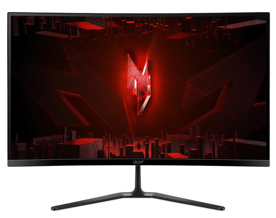 Acer Nitro ED270RS3bmiipx, 27" Curved 1500R, VA, Anti-Glare, FHD 1920x1080, ZeroFrame, FreeSync Premium, 180Hz, 1ms, 100M:1, 250 cd/m2, 1xDP, 2xHDMI, HDR 10, Speakers 2Wx2, Audio in/out, VESA, Tilt, Acer Display Widget, Black