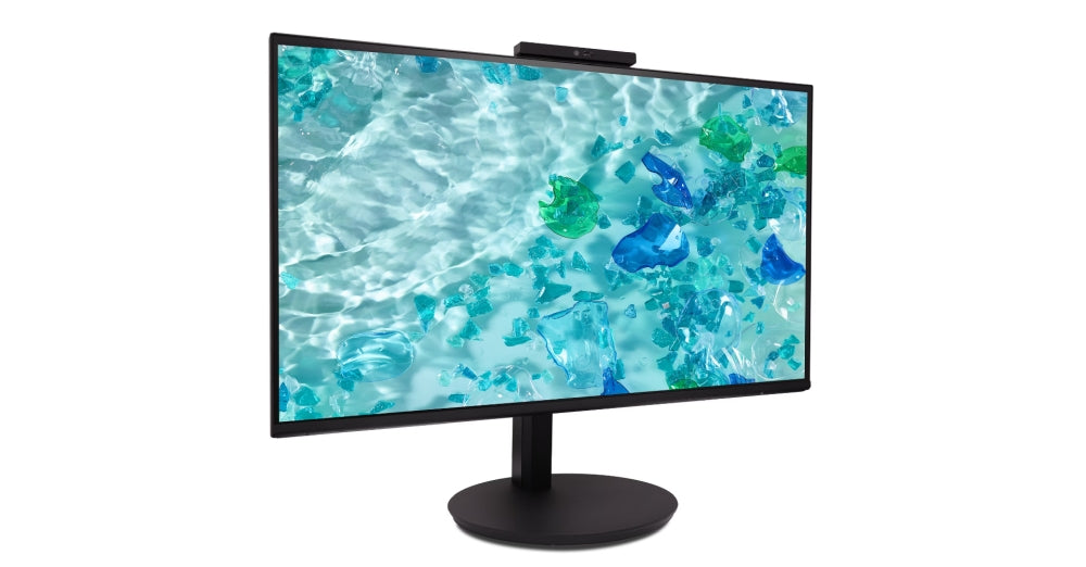 Acer Vero CB242YD6bmiprcx, 23.8'' FHD (1920x1080) IPS, ZeroFrame, 120Hz, 1ms(VRB), 250nits, VGA, HDMI, DP, Speakers, Audio In/Out, Adj.WebCam 5M/Mic array, AdaptiveSync, Energy Efficiency Class B, TCO Black, 3Y