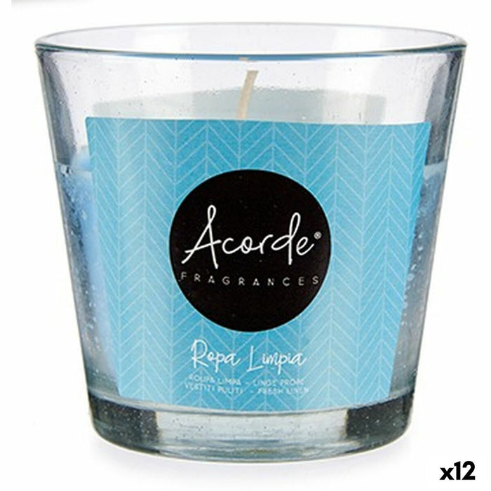 Scented Candle Acorde Clean Clothes 120 g (12 Units)