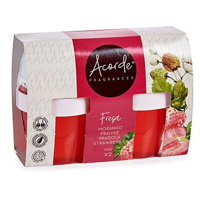 Air Freshener Set Acorde Strawberry Gel (24 Units)